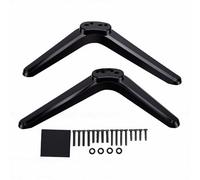 Bewinner 1 par de Patas de TV Soporte de TV de Plástico Minimalista Moderno, Patas de Repuesto para Pantallas de Televisión de 40-43 Pulgadas, Pies de Soporte de Base (Black)