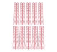 Bewinner 10 de Encuadernación con Peine de Plástico de 30 Anillas, 19 Mm de Diámetro para 150 Páginas, Compatibles con Papel A4/B5/A5, Fácil de Abrir y Cerrar (PINK)