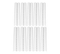Bewinner 10 de Encuadernación con Peine de Plástico de 30 Anillas, 19 Mm de Diámetro para 150 Páginas, Compatibles con Papel A4/B5/A5, Fácil de Abrir y Cerrar (WHITE)