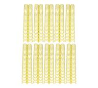 Bewinner 10 de Encuadernación con Peine de Plástico de 30 Anillas, 19 Mm de Diámetro para 150 Páginas, Compatibles con Papel A4/B5/A5, Fácil de Abrir y Cerrar (YELLOW)