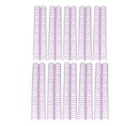 Bewinner 10 de Encuadernación con Peine de Plástico de 30 Anillas, 19 Mm de Diámetro para 150 Páginas, Compatibles con Papel A4/B5/A5, Fácil de Abrir y Cerrar (PURPLE)