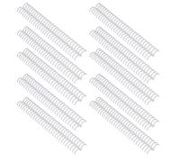 Bewinner 10 Peines de Encuadernación de Plástico, 19 Mm de Diámetro, 30 Anillas para Papel A4 B5 A5, Capacidad para 150 Hojas de Papel de 70 g/m², Longitud Personalizable para un Uso Versátil (Color