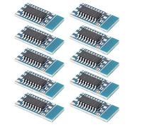 Bewinner 10 Piezas MCU Mini RS232 a TTL Módulo Convertidor MAX3232 Placa Adaptadora para, Convertidor Lógico de Nivel de Señal 3V-5V con Comunicación Dúplex Completo, Compacto 9,4x15,9 Mm