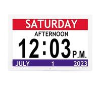 Bewinner 10 Pulgadas Digital Smart Watch Gran Pantalla con 12 Recuerdos de Alarmas para Acuerdos, Errores de Potencia y Muchas Opciones de Idioma, Ideal para Ancianos y Personas con Discapacidad