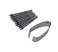 Bewinner 10 Puntas de Repuesto para Bolígrafos, Puntas de Tira de Lino Fino de 1,05 Mm con Alta Sensibilidad, Universales para Escribir Bocetos y Dibujos, Gris