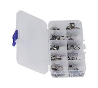Bewinner 100 Piezas Conector Hembra USB Tipo C, Juego de Soldadura de Conector Adaptador de Reemplazo de Reparación USB, Puerto C de Acero Inoxidable para Cargador de Ratón y Teclado de Computadora,