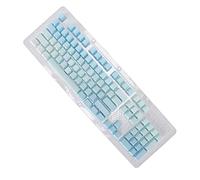 Bewinner 104 Teclas PBT, Tapa de Tecla de Sublimación de Teclado Mecánico, Proceso de Teñido Mate de Grabado Lateral Opaco, Juego de Tapa de Tecla Ergonómica para Teclado 61/87/104
