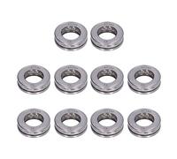 Bewinner 10PCS Rodamientos de Bolas de Empuje Plano Kit de Rodamientos de Metal Axiales en Miniatura Desmontables de Alta Precisión - 51101, 12 Mm ID, 26 Mm OD, 9 de Espesor (51103)