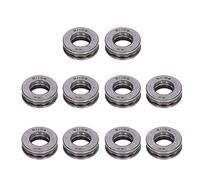 Bewinner 10PCS Rodamientos de Bolas de Empuje Plano Kit de Rodamientos de Metal Axiales en Miniatura Desmontables de Alta Precisión - 51101, 12 Mm ID, 26 Mm OD, 9 de Espesor (51102)