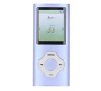 Bewinner 128GB MP3 MP4 REPLEER con Bluetooth Y WiFi, Sound sin Pérdidas Portátil MP3, Pantalla de Color HiFi Sound de 1.8 Pulgadas, Reproductor de Video de Video Portátil Expandible con (Morado Azul)