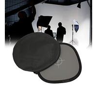 Bewinner 18% Tarjeta de Grises y Tarjeta de Balance de Blancos Tablero de Enfoque Portátil de Doble Cara de 30 Cm con Escala de Enfoque para Cámaras SLR Digitales Suministros de Estudio de Fotografía