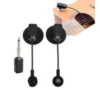 Bewinner 2.4G Instrumentos Inalámbricos Micrófono, Micrófono de Saxofón de Rotación de 360 °, Receptor Inalámbrico y Transmisor, Mini Micrófono Portátil para Trompeta de Orquesta