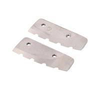 Bewinner 2 Cuchillas de Barrena de Hielo para Taladro Esquimal de 8 Pulgadas, Repuesto de Acero de Aleación Dura con Bordes Dentados para un Corte Eficiente, Incluye Pernos y Llave en Forma de L