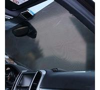 Bewinner 2 Pack Cortina Enrollable para Ventana Lateral de Coche (Black) | Bloqueo UV, Diseño retráctil, Protección para bebés y niños, Fácil instalación, Protector de privacidad