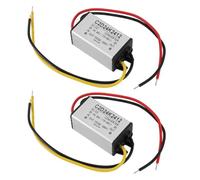 Bewinner 2PCS DC 24V a 12V 2A Convertidor de Regulador de Voltaje, IP68 Fuente de Alimentación Reductora a Prueba de Agua 24W 95% de Eficiencia para Vehículos Barcos Sistemas Solares
