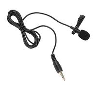 Bewinner 3.5mm Jack Mini con Cable Micrófono con Clip Solapa Micrófono de Condensador de Manos Libres Micrófono para grabación de Voz Audio, Video y Manos Libres