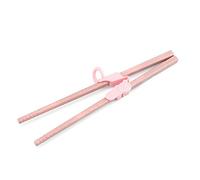 Bewinner 3 Ayudantes de Entrenamiento de Palillos Desmontables para Niños Principiantes, Herramienta de Aprendizaje Fácil de Enganchar con Tira Elástica para Niños y Adultos (PINK)