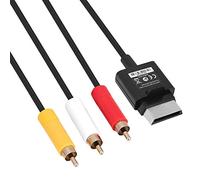 Bewinner 3 RCA Cable AV para Xbox 360 Slim 1.8M Audio Video Compuesto Cable Componente ABS TV Cable de Alimentación Cable de Audio y Video para Xbox 360 Slim