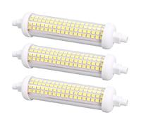 Bewinner 3PCS R7S Tubo LED 118mm 2500LM 25W, Reemplazo de Bombilla LED de Cerámica para Taller de Patio, Blanco Cálido Sin Parpadeo 2700K-3100K Plug and Play (Blanco puro 6000K a 6500K)