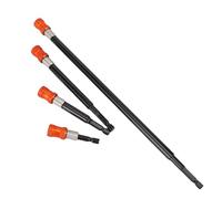 Bewinner 4 Soportes de Extensión para Brocas, Juego de Adaptadores de Vástago Hexagonal de 1/4 Pulgadas con Mecanismo de Reemplazo Rápido, Incluye Opciones de Longitud de 12 Pulgadas, 6, 2-3/8