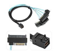 Bewinner 4 Unidades SAS SFF-8482 a 1 Controlador SAS SFF-8087 y Mantiene el Mini SAS Interno SFF-8643 a 29 Pines SFF-8482 Adaptador de Conector para Computadora Individual de 1 Metro