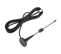 Bewinner 433Mhz Antena de Succión RP SMA,Macho Recto Interfaz Antena Fija,Antena de Funda de Plástico Negro,Antena de Coche Universal con Base Magnética,15 Cm Alta Ganancia Antena