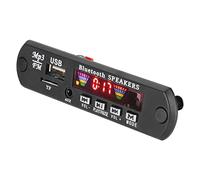 Bewinner 5.0 Pantalla de Espectro de Color Módulo de Placa de Decodificación FM FLAC para Reproductor de Soporte para Llamadas Manos Libres Material CR2025 2 Cables Negro