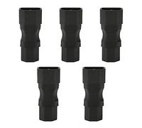 Bewinner 5 Adaptadores de Corriente IEC320 C14 a C15, Carcasa de PVC, Conexión Estable, Refuerzo de Moldeo único, Adaptador de Fuente de Alimentación para Chasis PDU, Enchufe de UPS para