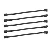 Bewinner 5 Piezas 4 Pin Cable de Extensión,Cable de Extensión de CPU Ventilador Madre Placa,Cobre Estañado Aislamiento PVC Cable de Ventilador de PC,Cable de Extensión de Reemplazo Universal