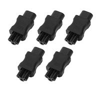 Bewinner 5 Uds IEC320 C8 a IEC320 C5 Adaptador Convertidor 10A 2.5A 250V 2500W para PDU PC, Universal para Adaptadores UPS y Tomas de Ordenador en Salas de Servidores