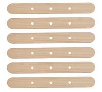 Bewinner 50 Soportes para Mecha de Vela, Soporte de Núcleo de Cera de Madera Reutilizable de Abedul para Hacer Velas, Varilla de 7 Orificios Preperforada de Fácil Uso, Accesorios para Producción de