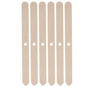 Bewinner 50 Soportes para Mecha de Vela, Soporte de Núcleo de Cera de Madera Reutilizable de Abedul para Hacer Velas, Varilla de 7 Orificios Preperforada de Fácil Uso, Accesorios para Producción de