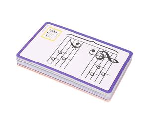 Bewinner 50 Tarjetas Flash Musicales, Tarjetas de Notas de Piano de Doble Cara Codificadas por Colores para Aprender Notas, Claves, Tempo, Dinámica y Símbolos Musicales