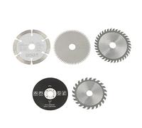 Bewinner 5Pcs 85mm Diámetro Interno 15mm Mini Hoja de Sierra Circular de Carburo para Herramienta de Corte 24 Dientes TCT / 36 Dientes de Plástico / 80 Dientes HSS/Hoja de Sierra de Diamante