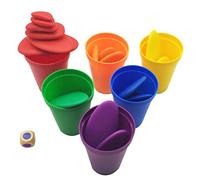 Bewinner 70 Piezas de Juguete de Aprendizaje Temprano de Matemáticas, Juguetes Educativos para Contar y Clasificar, Material Seguro, Adecuado para Niños a Partir de 3 Años, Almacenamiento (como se