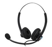 Bewinner A26-RJ Auriculares para Centro de Llamadas con Micrófono con Cancelación de Ruido, Protección Auditiva y de Voz HD, Diadema Ajustable para Teléfono de Oficina