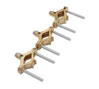 Bewinner Abrazadera de Tierra para Tubería de Agua de 3 Piezas, Abrazadera de Tierra de Alta Conductividad de Aleación de Cobre para Tubería de 1/2 Pulgada a 1 Pulgada, Accesorio de Conducto con