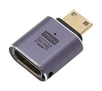 Bewinner Adaptador 8K 60Hz 4K 120Hz, Transferencia de Alta Velocidad Macho a Hembra, Luz LED, Aleación de Aluminio, para Monitores, Televisores, Proyectores, Computadoras