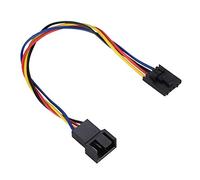 5Pcs 5Pin a 4Pin Cable adaptador, 4 pines Control de temperatura Interfaz del ventilador Conector Convertidor Soporte PWM Control de temperatura Regulación de velocidad Cable de ventilador dedicado