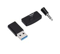 Bewinner Adaptador de Auriculares Inalámbrico Bluetooth 5.0 para Consola de Juegos y PC con Conector de Micrófono de 3,5 Mm y Conectividad USB