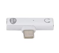 Bewinner Adaptador de Conector de Auriculares USB C a 3,5 Mm con Carga PD de 100 W, Reproducción Simultánea, Chip DAC Inteligente para Entusiastas de la Música (White)