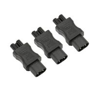 Bewinner Adaptador de Corriente IEC320 C8 a - 2500W 10A 250V, Convertidor de Enchufe Macho a Hembra para PDU, UPS, Servidor, Computadora Portátil, Chasis de Computadora