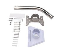 Bewinner Adaptador de Montaje en Tubo para Antena Parabólica Estándar Gen 3 V3, Kit de Montaje en Poste de Internet por Satélite Ajustable de Alta Resistencia con Soporte de ángulo de 88°, Soporte