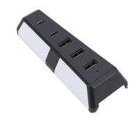 Bewinner Adaptador Divisor de Concentrador USB de Consola Delgada con 5 Puertos para Necesidades de Juegos y Rendimiento de Alta Velocidad