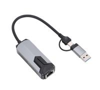 Bewinner Adaptador Ethernet 5G, USB de Alta Velocidad y Adaptador de Red Tipo C a RJ45 con Disipación de Calor y Wake on LAN, para Sistemas 10 11 OS X