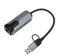 Bewinner Adaptador Ethernet Rápido 5G USB 3.0 Diseño Compacto de Aleación de Aluminio de 5000 Mbps para Uso Doméstico o en Movimiento