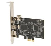 Bewinner Adaptador FireWire PCIe X1 a IEEE 1394A con 3 Puertos Externos | Construcción de PCB, Canal Full Duplex, 3 Puertos FireWire Externos, para Videocámaras DV, Discos Duros, Escáneres y Cámaras