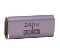 Bewinner Adaptador Hembra a Hembra USB4.0 C de 240W y 40Gbps, Acoplador USB C con Suministro de Energía de 240W, Extensor de Conector USB C Compatible con 8K 60HZ