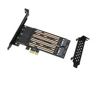 Bewinner Adaptador M.2 NVMe a PCIE, Tarjeta de Expansión M.2 NVMe SSD a PCIE, Tarjeta de Expansión del Controlador 6Gbps NCQ Adaptador Dual M.2 PCIE para 7/8/8.1/10/11