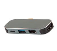 Bewinner Adaptador Multipuerto USB C 5 en 1 con Puerto de Carga PD 100 W, Aleación de Aluminio, Transferencia de Datos de 5 Gbps, Conexión en Caliente, Divisor Tipo C para Tableta